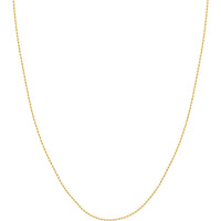 Olas d'Oro - 14K Yellow Gold 16" Diamond-Cut Rope Chain Necklace with Lobster Clasp - 1.05mm Width