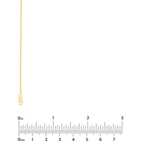 Olas d'Oro - 14K Yellow Gold 16" Diamond-Cut Rope Chain Necklace with Lobster Clasp - 1.05mm Width
