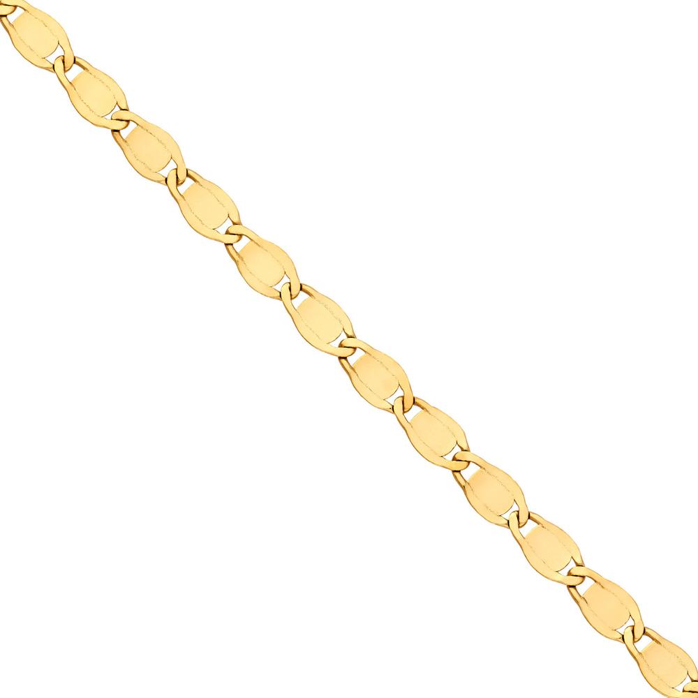 Olas d'Oro - 14K Yellow Gold 16" Diamond-Cut Valentino Chain Necklace 5.22 Grams
