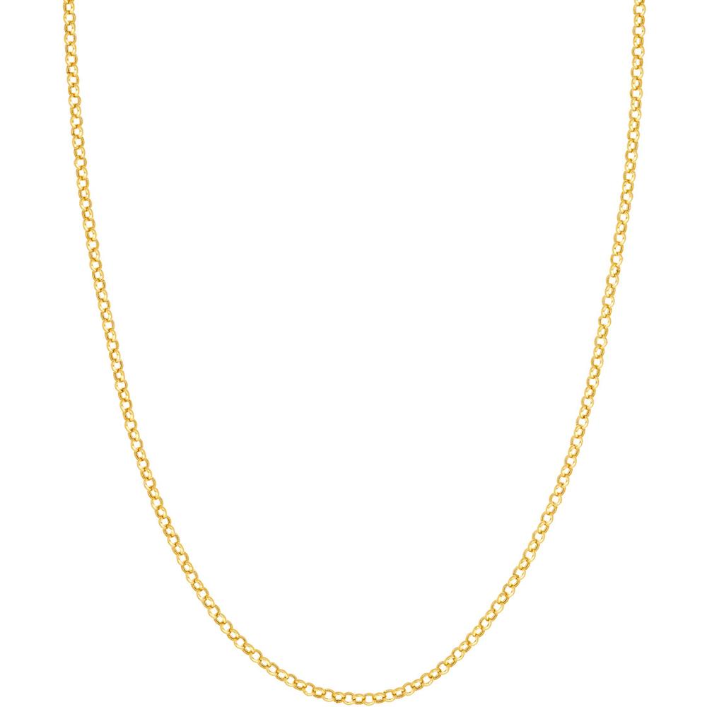 Olas d'Oro - 14K Yellow Gold 16" Hollow Rolo Chain - 2.80mm Width