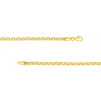 Olas d'Oro - 14K Yellow Gold 16" Hollow Rolo Chain - 2.80mm Width