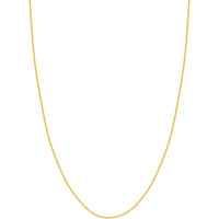 Olas d'Oro - 14K Yellow Gold 16" 1.5mm Wheat Chain Necklace with Lobster Lock - 3.5 Grams Average Weight