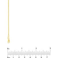 Olas d'Oro - 14K Yellow Gold 16" 1.5mm Wheat Chain Necklace with Lobster Lock - 3.5 Grams Average Weight