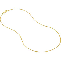 Olas d'Oro - 14K Yellow Gold 16" 1mm Snake Chain Necklace with Lobster Lock