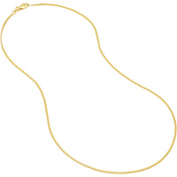 Olas d'Oro - 14K Yellow Gold 16" Curb Chain Necklace with Lobster Clasp - 2.98 Grams