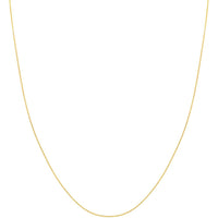 Olas d'Oro - 14K Yellow Gold 16" Diamond-Cut Cable Chain Necklace with Lobster Clasp - 1.31 Grams Weight