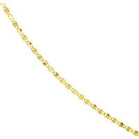 Olas d'Oro - 14K Yellow Gold 16" Valentino Chain with Flat Discs 2.70mm, 2.14 Grams Weight