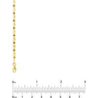 Olas d'Oro - 14K Yellow Gold 16" Valentino Chain with Flat Discs 2.70mm, 2.14 Grams Weight
