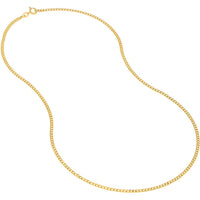 Olas d'Oro - 14K Yellow Gold 16" Open Curb Chain Necklace - 1.95mm Gauge