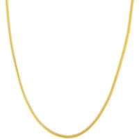 Olas d'Oro - 14K Yellow Gold 16" Oval Snake Chain Necklace with Lobster Lock - 10.86 Grams
