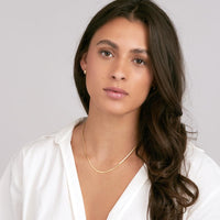 Olas d'Oro - 14K Yellow Gold 16" Oval Snake Chain Necklace with Lobster Lock - 10.86 Grams