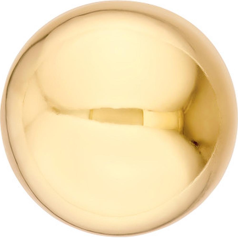 Olas d'Oro - 14K Yellow Gold 16mm Polished Ball Stud Earrings - 3.50 Grams Total Weight