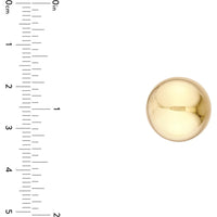 Olas d'Oro - 14K Yellow Gold 16mm Polished Ball Stud Earrings - 3.50 Grams Total Weight