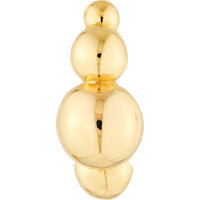 Olas d'Oro - 14K Yellow Gold 17mm Beaded Round Hoop Earrings