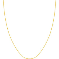 Olas d'Oro - 14K Yellow Gold 18" Adjustable 0.90mm Curb Chain Necklace with Lobster Clasp