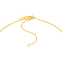 Olas d'Oro - 14K Yellow Gold 18" Adjustable 0.90mm Curb Chain Necklace with Lobster Clasp
