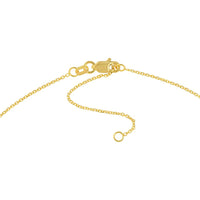 Olas d'Oro - 14K Yellow Gold 18" Adjustable Diamond-Cut Cable Chain Necklace with Lobster Clasp - 1.05mm Width