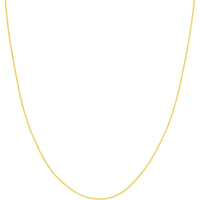 Olas d'Oro - 14K Yellow Gold 18" Adjustable Wheat Chain Necklace with Lobster Clasp - 1.05mm