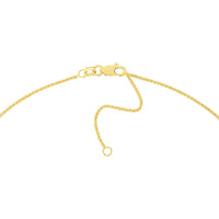 Olas d'Oro - 14K Yellow Gold 18" Adjustable Wheat Chain Necklace with Lobster Clasp - 1.05mm
