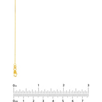 Olas d'Oro - 14K Yellow Gold 18" Box Chain Necklace with Lobster Clasp - 0.66mm Width