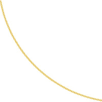 Olas d'Oro - 14K Yellow Gold 18" Cable Chain Necklace with Lobster Lock - 1.51 Grams Average Weight