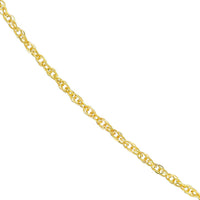 Olas d'Oro - 14K Yellow Gold 18" Designer Rope Chain - 1.8mm, 1.69 Grams