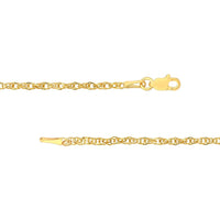 Olas d'Oro - 14K Yellow Gold 18" Designer Rope Chain - 1.8mm, 1.69 Grams