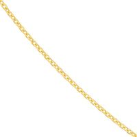 Olas d'Oro - 14K Yellow Gold 18" Diamond-Cut Cable Chain Necklace 2.69 Grams