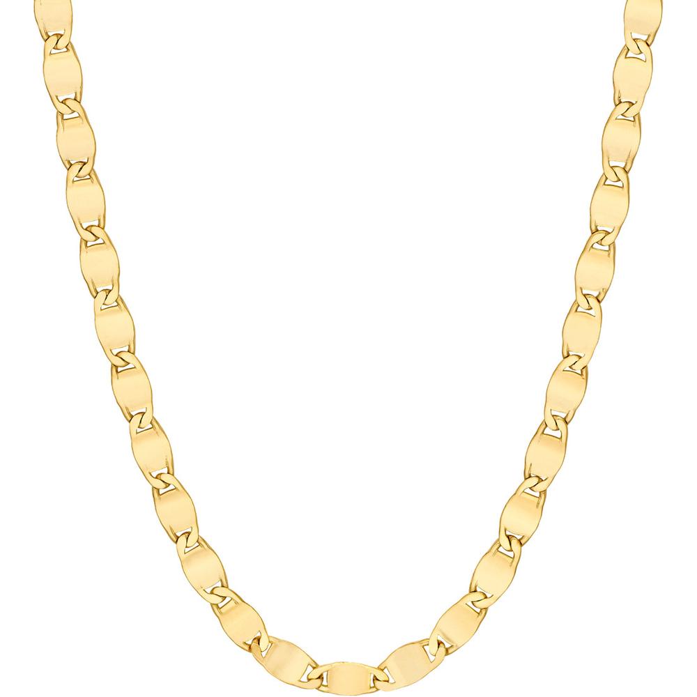 Olas d'Oro - 14K Yellow Gold 18'' Diamond-Cut Valentino Chain - 4.20mm Width
