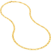 Olas d'Oro - 14K Yellow Gold 18'' Diamond-Cut Valentino Chain - 4.20mm Width