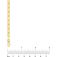 Olas d'Oro - 14K Yellow Gold 18'' Diamond-Cut Valentino Chain - 4.20mm Width