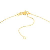 Olas d'Oro - 14K Yellow Gold 18" Adjustable Box Chain Necklace 0.66mm Wide with Lobster Clasp