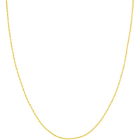 Olas d'Oro - 14K Yellow Gold 18" Adjustable Double Rope Chain Necklace - 1.40mm Width
