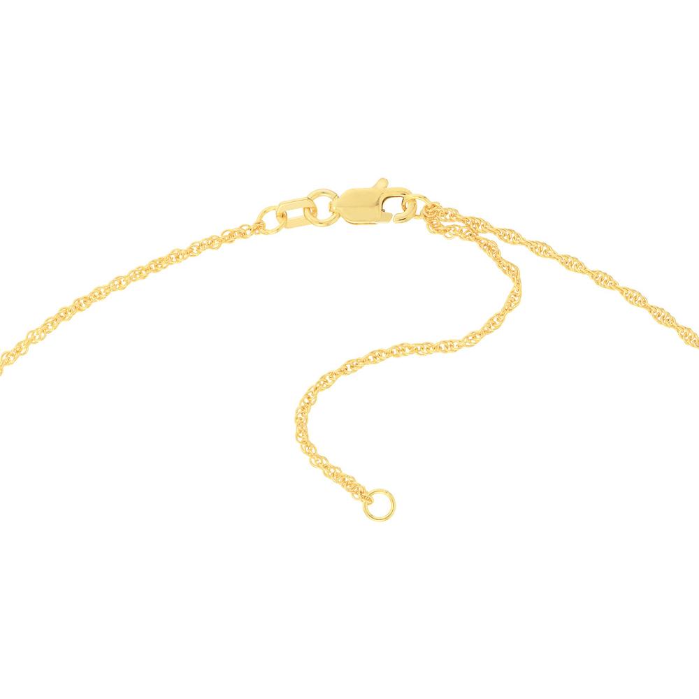 Olas d'Oro - 14K Yellow Gold 18" Adjustable Double Rope Chain Necklace - 1.40mm Width