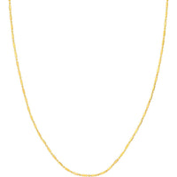 Olas d'Oro - 14K Yellow Gold 18" Bead and Long Bar Chain Necklace - 3.81 Grams Average Weight