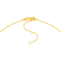 Olas d'Oro - 14K Yellow Gold 18" Diamond-Cut Anchor Chain Necklace with Adjustable 2" Extension - 1.67 Grams Total Weight
