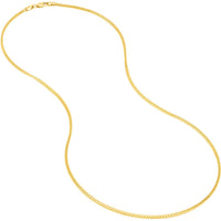 Olas d'Oro - 14K Yellow Gold 18" Franco Chain Necklace with Lobster Clasp 7 Grams