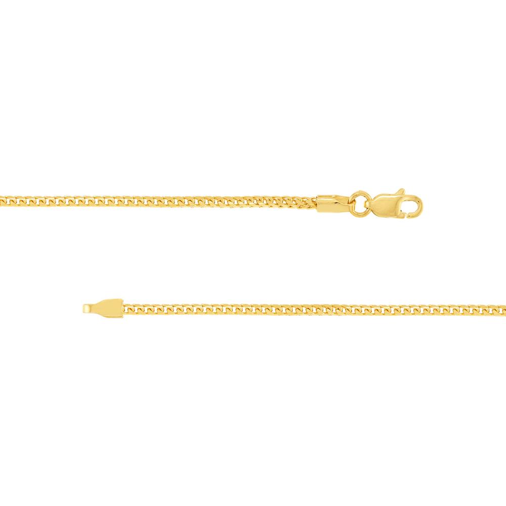 Olas d'Oro - 14K Yellow Gold 18" Franco Chain Necklace with Lobster Clasp 7 Grams