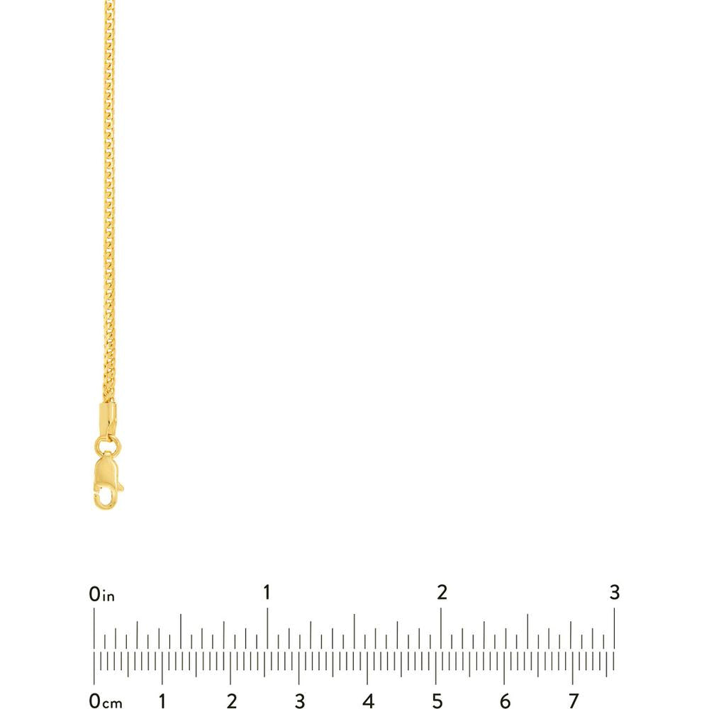 Olas d'Oro - 14K Yellow Gold 18" Franco Chain Necklace with Lobster Clasp 7 Grams