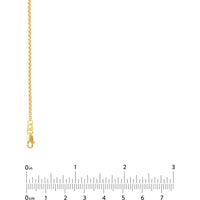 Olas d'Oro - 14K Yellow Gold 18" Hollow Round Box Chain Necklace with Lobster Lock - 3.04 Grams