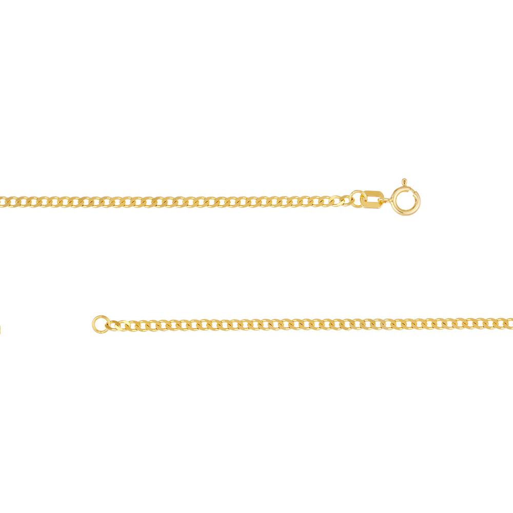 Olas d'Oro - 14K Yellow Gold 18" Open Curb Chain Necklace - 1.95mm