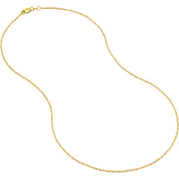 Olas d'Oro - 14K Yellow Gold 18" Sparkle Singapore Chain with Lobster Clasp - 1.7 Grams
