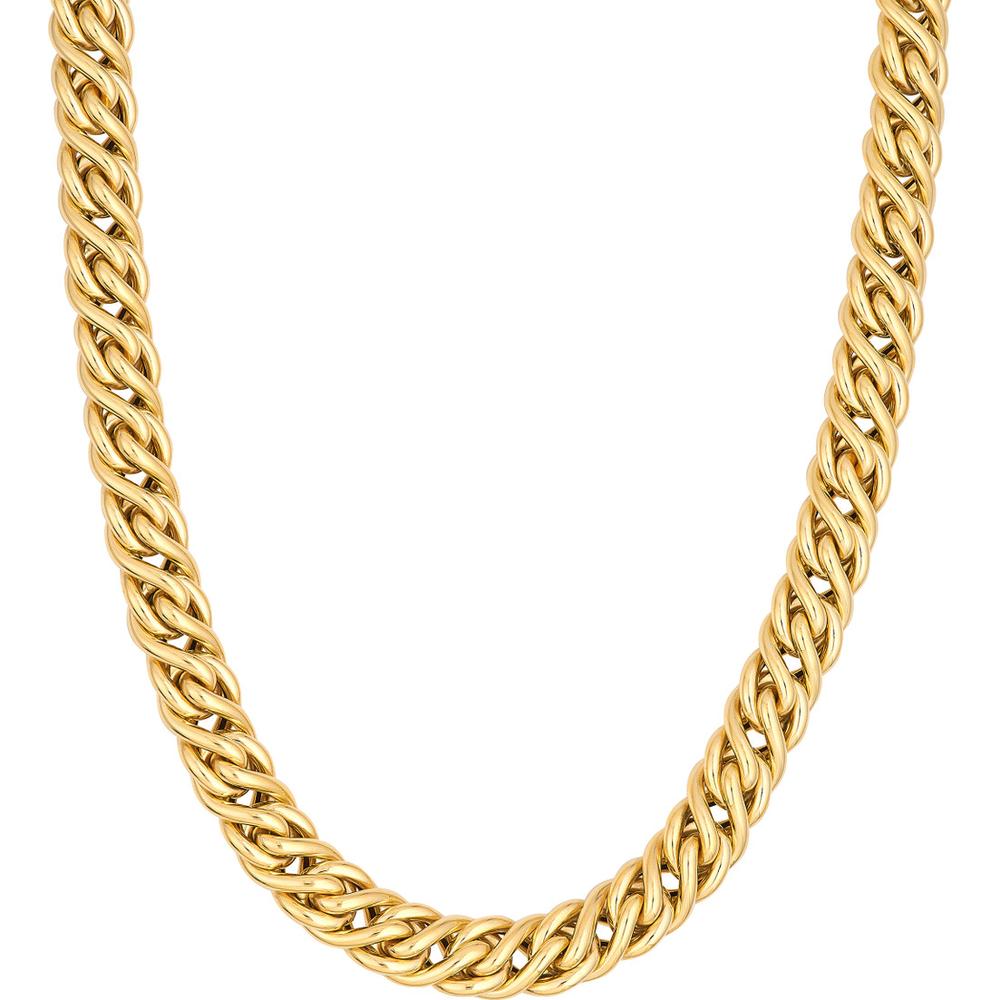 Olas d'Oro - 14K Yellow Gold 18'' Twisted Cable Necklace with Pear-Shaped Lobster Clasp