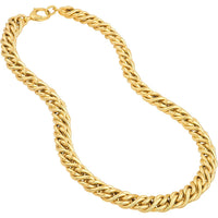 Olas d'Oro - 14K Yellow Gold 18'' Twisted Cable Necklace with Pear-Shaped Lobster Clasp