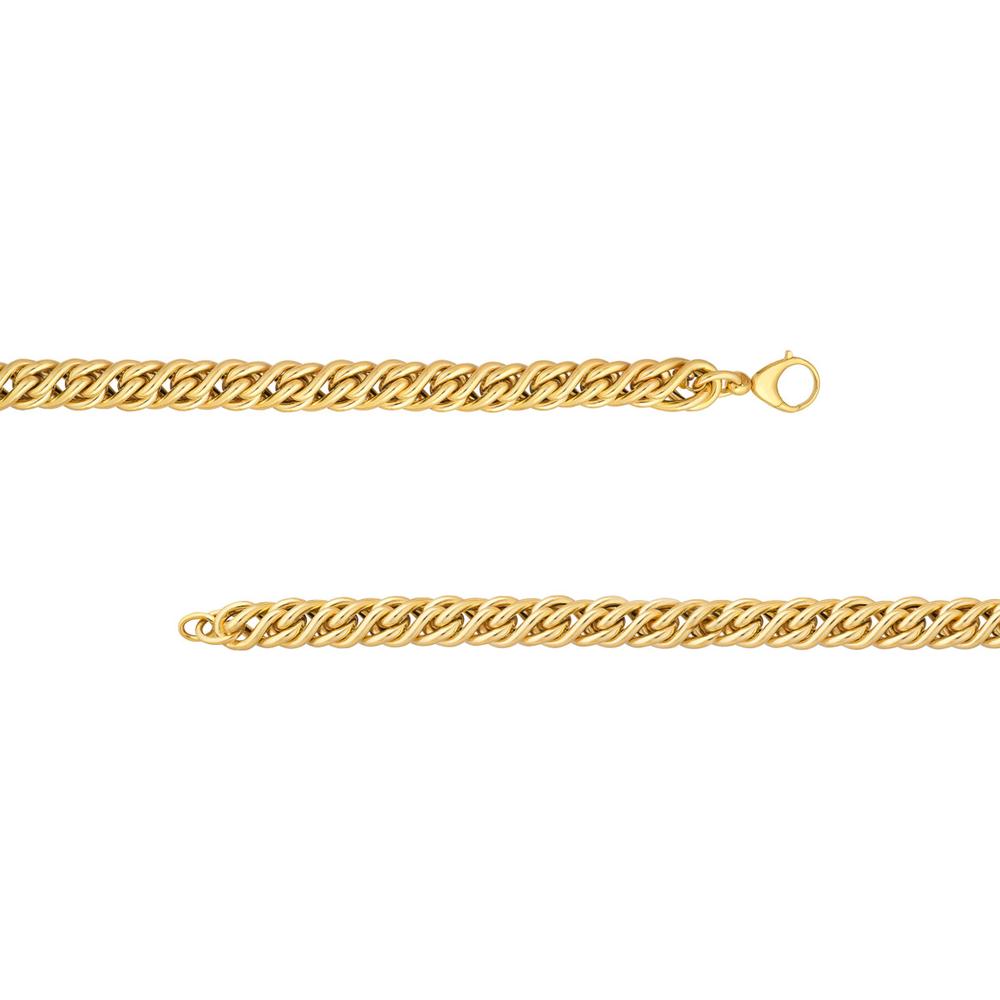 Olas d'Oro - 14K Yellow Gold 18'' Twisted Cable Necklace with Pear-Shaped Lobster Clasp