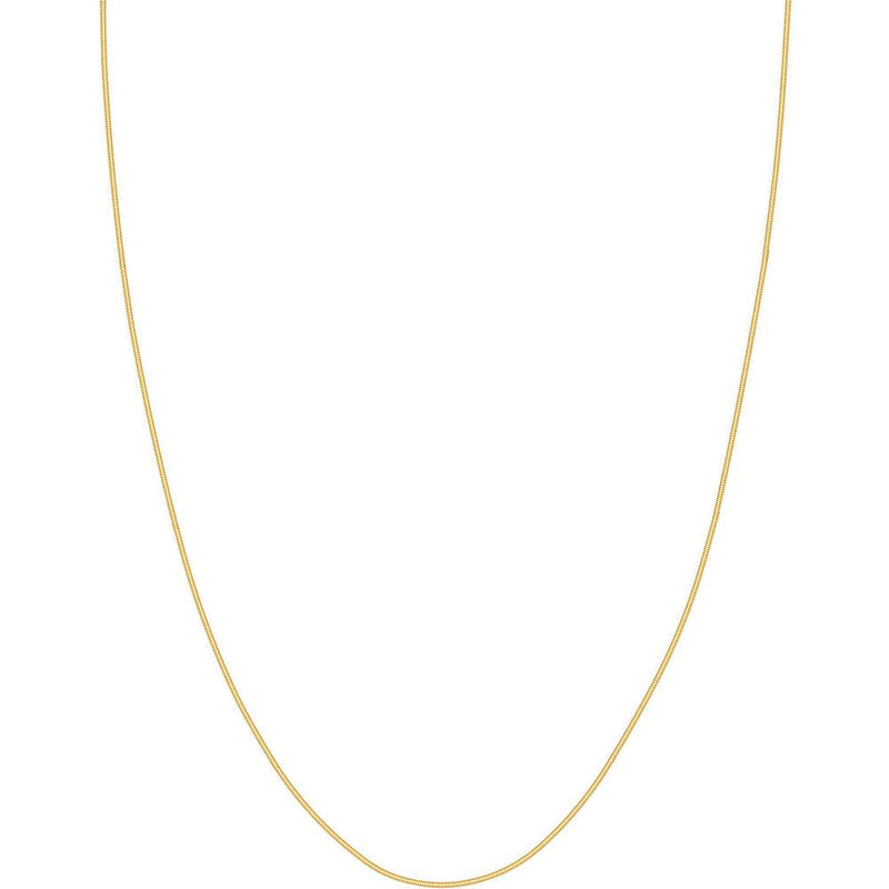 Olas d'Oro - 14K Yellow Gold 1mm Snake Chain with Lobster Lock - 18" Necklace - 2.88 Grams