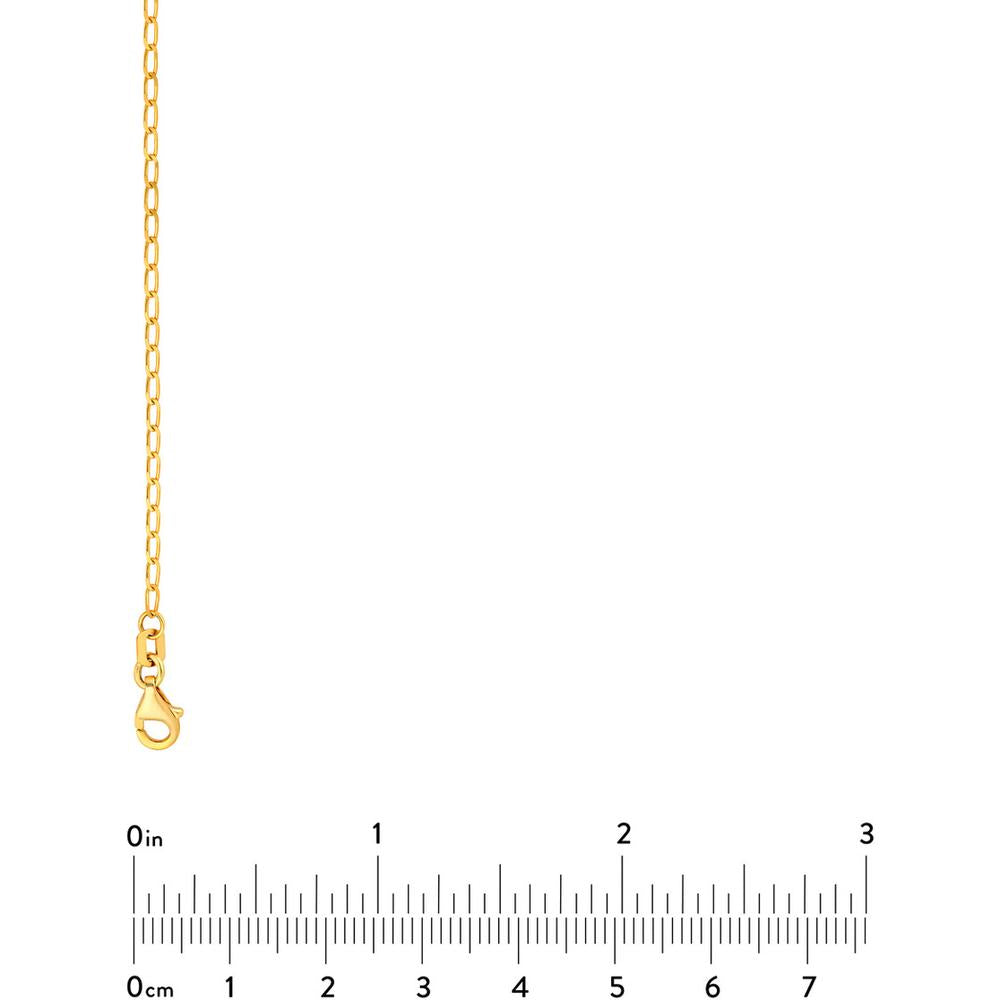 Olas d'Oro - 14K Yellow Gold 2.00mm Hammered Piatto Chain Necklace - 18"