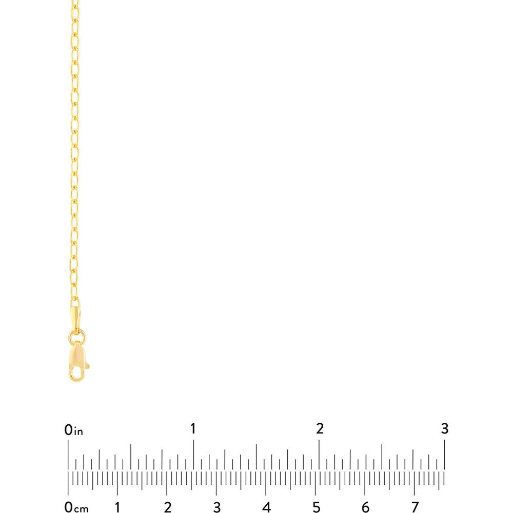 Olas d'Oro - 14K Yellow Gold 2.10mm Forzentina Chain Necklace - 18 Inches