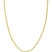 Olas d'Oro - 14K Yellow Gold 2.15mm Diamond-Cut Oval Snake Chain Bracelet - 7.25" Length