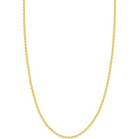Olas d'Oro - 14K Yellow Gold 2.50mm Hollow Rolo Chain Bracelet - 7.25" Length